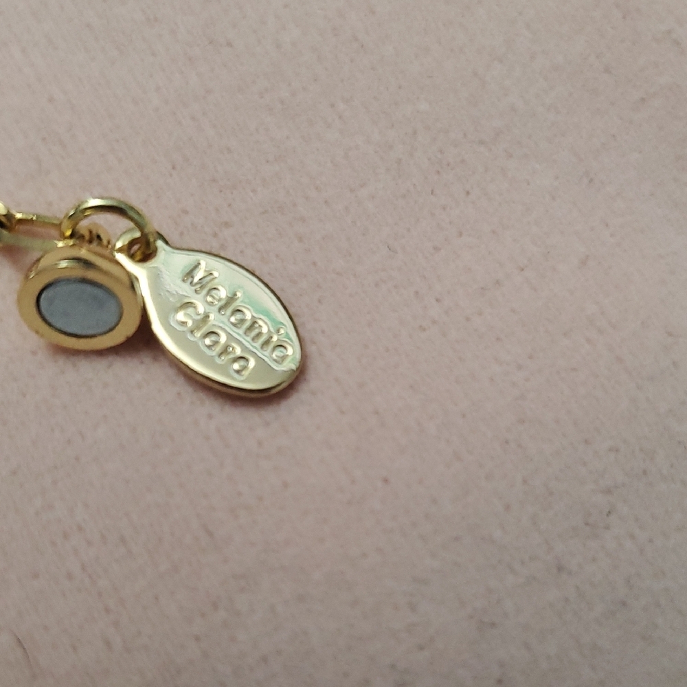 Melania Clara Gold Necklace and with Multicolored Gems And Extra Gems - Picture 8 of 9